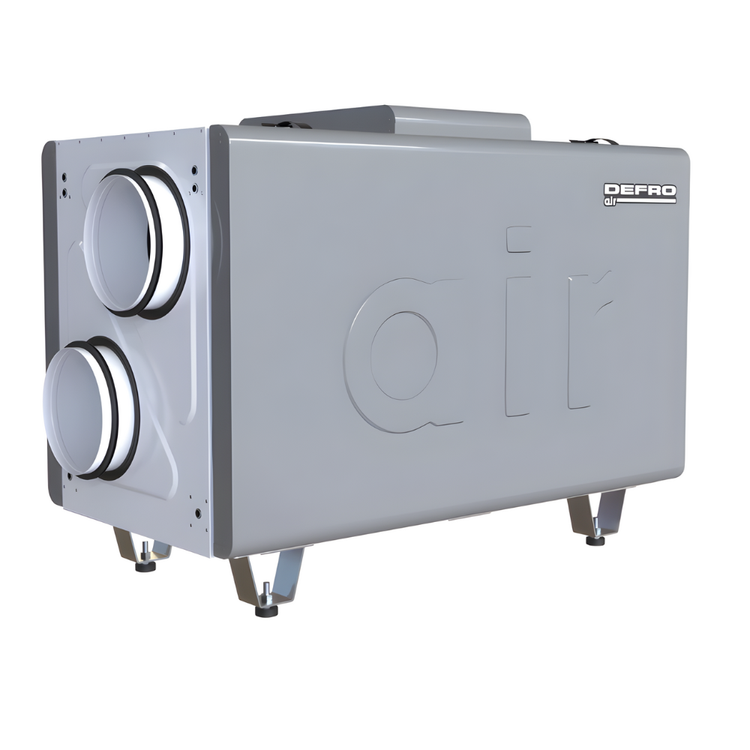 Rekuperator Centrala DEFRO DRX 400 H 450 m3/h - nagrzewnica + panel sterowania