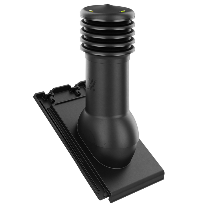 Kominek wentylacyjny do dachówki SIMPLA ANTRACYT/CZARNA ANGOBA fi125