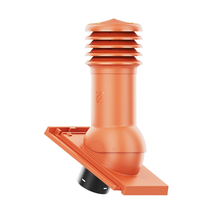 Kominek wentylacyjny do dachówki DOMINO CZERWIEŃ NATURALNA fi125