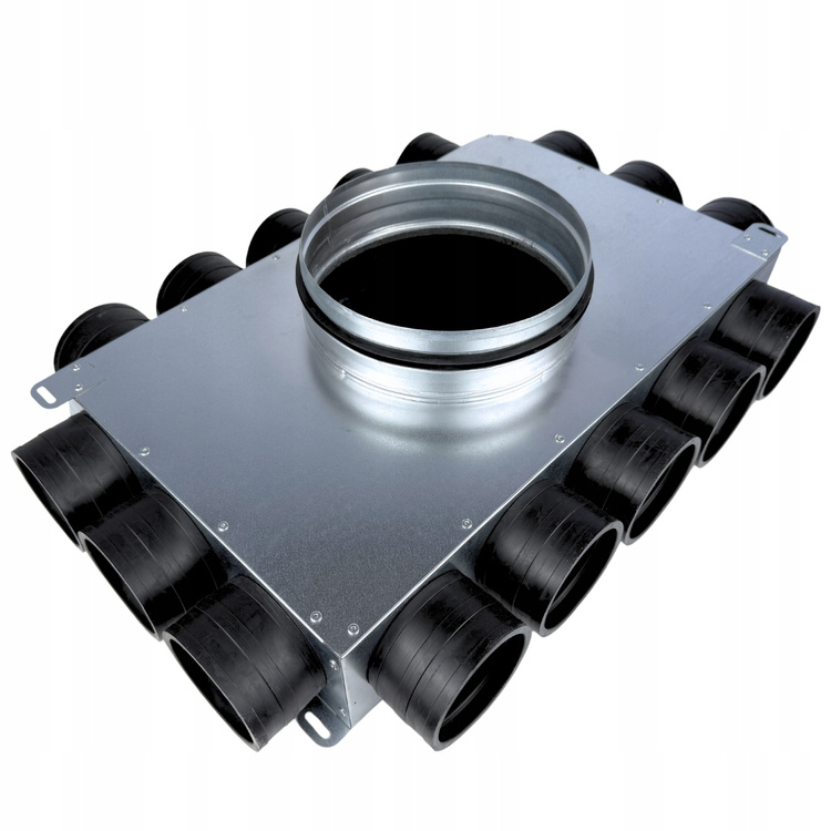 SKRZYNKA ROZDZIELCZA ROZDZIELACZ RUROWY WENTYLACYJNY FI 160 | 16X75 MM