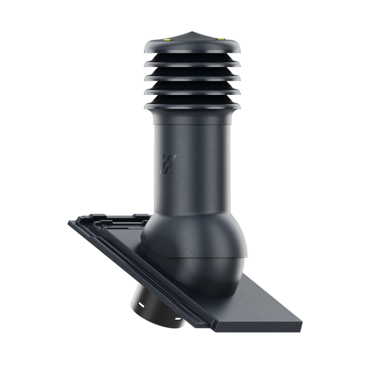 Kominek wentylacyjny do dachówki OREA 9 SZARA/ANTRACYTOWA ANGOBA fi125