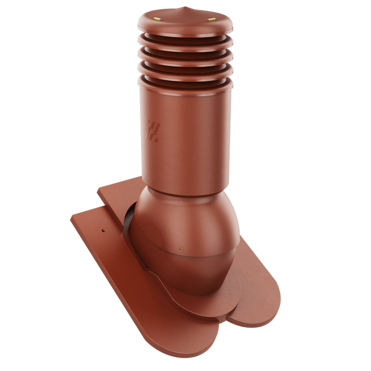 Kominek wentylacyjny IZOLOWANY do dachówki KARPIÓWKI KASZTANOWY fi150
