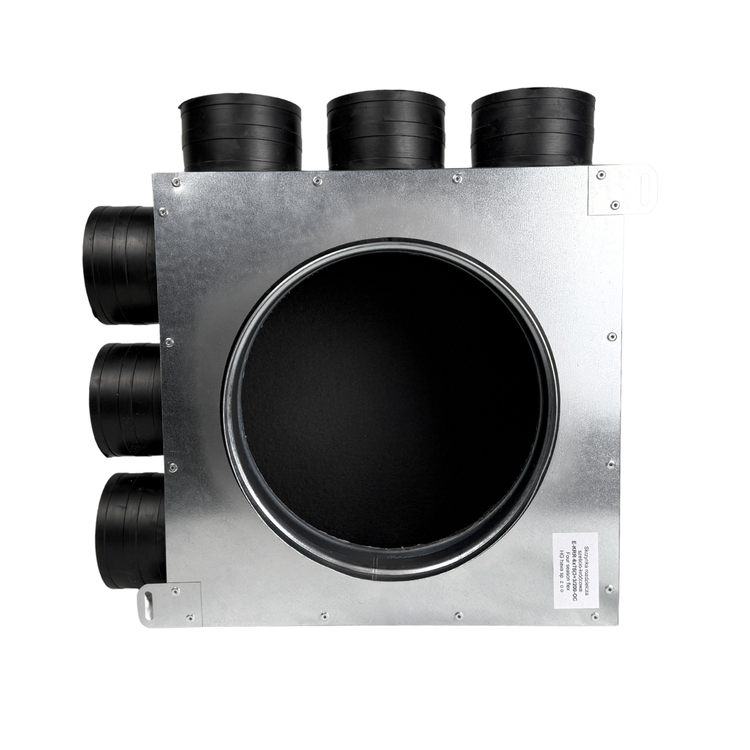 Skrzynka rozdzielcza rozdzielacz rurowy wentylacyjny fi200 / 6x75mm