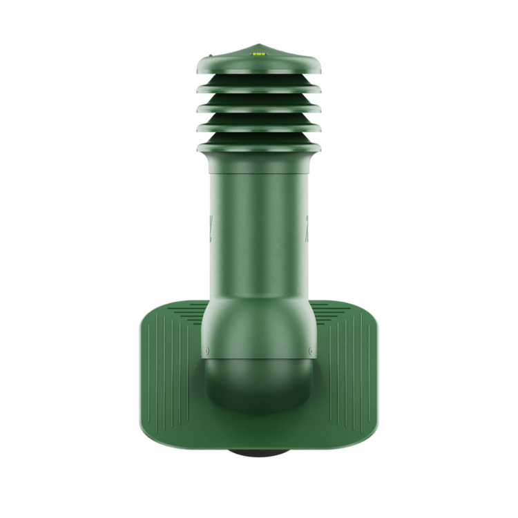 Kominek Wentylacyjny WYRZUTNIA fi125mm pod gont/pape ZIELONY RAL 6020