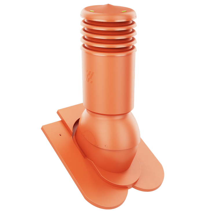 Kominek wentylacyjny IZOLOWANY do dachówki KARPIÓWKI CEGLASTY RAL 8004 fi125