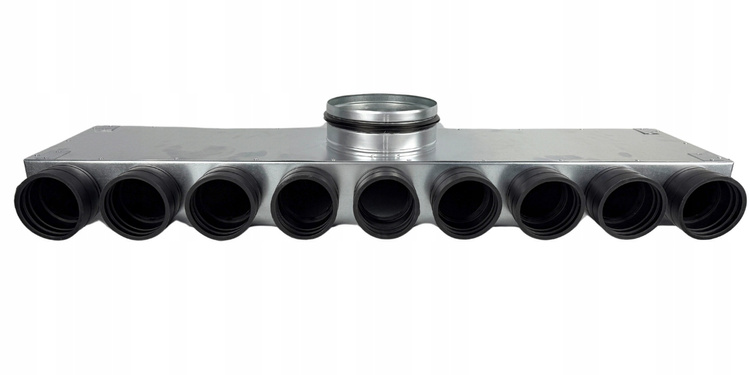 Rozdzielacz wentylacyjny skrzynka rozdzielcza 9x75 fi 160 REKUPERACJA fi75