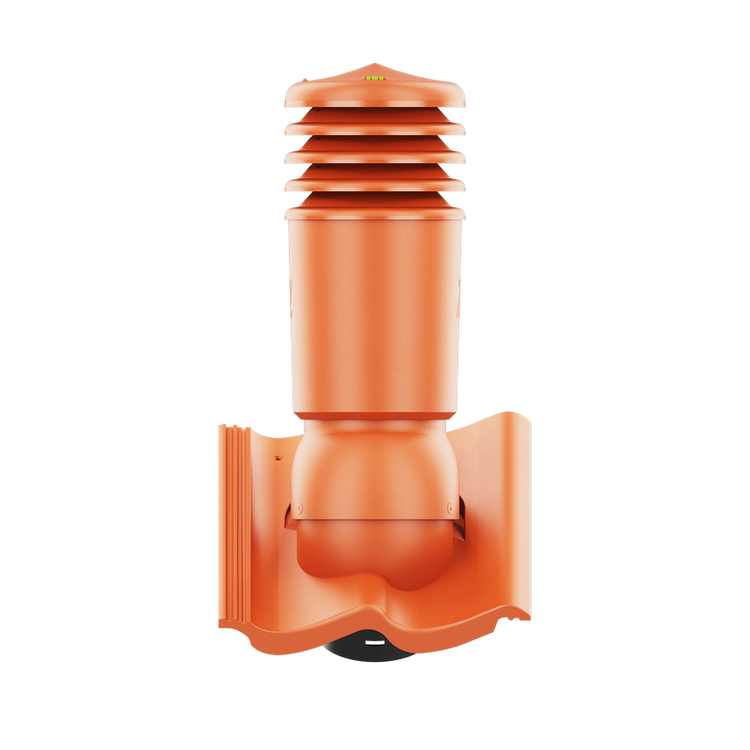 Kominek wentylacyjny IZOLOWANY do dachówki BAŁTYCKA/IKAST/SKAGEN CEGLANY fi125