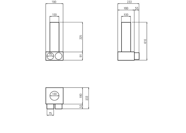SKRZYNKA ROZPRĘŻNA REKUPERACJA 2x75 mm | fi 100 OCYNK-GUMA pod anemostat