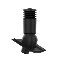 Kominek wentylacyjny IZOLOWANY do dachówki KIOTO CZARNY DURATOP PRO fi150