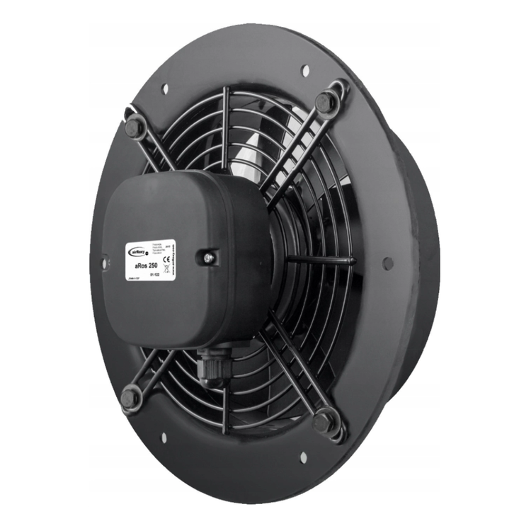 Wentylator przemysłowy ścienny 780m3/h aRos 200