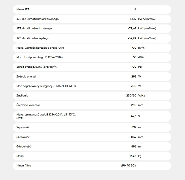Rekuperator Wanas 815H HI-TECH Centrala wentylacyjna