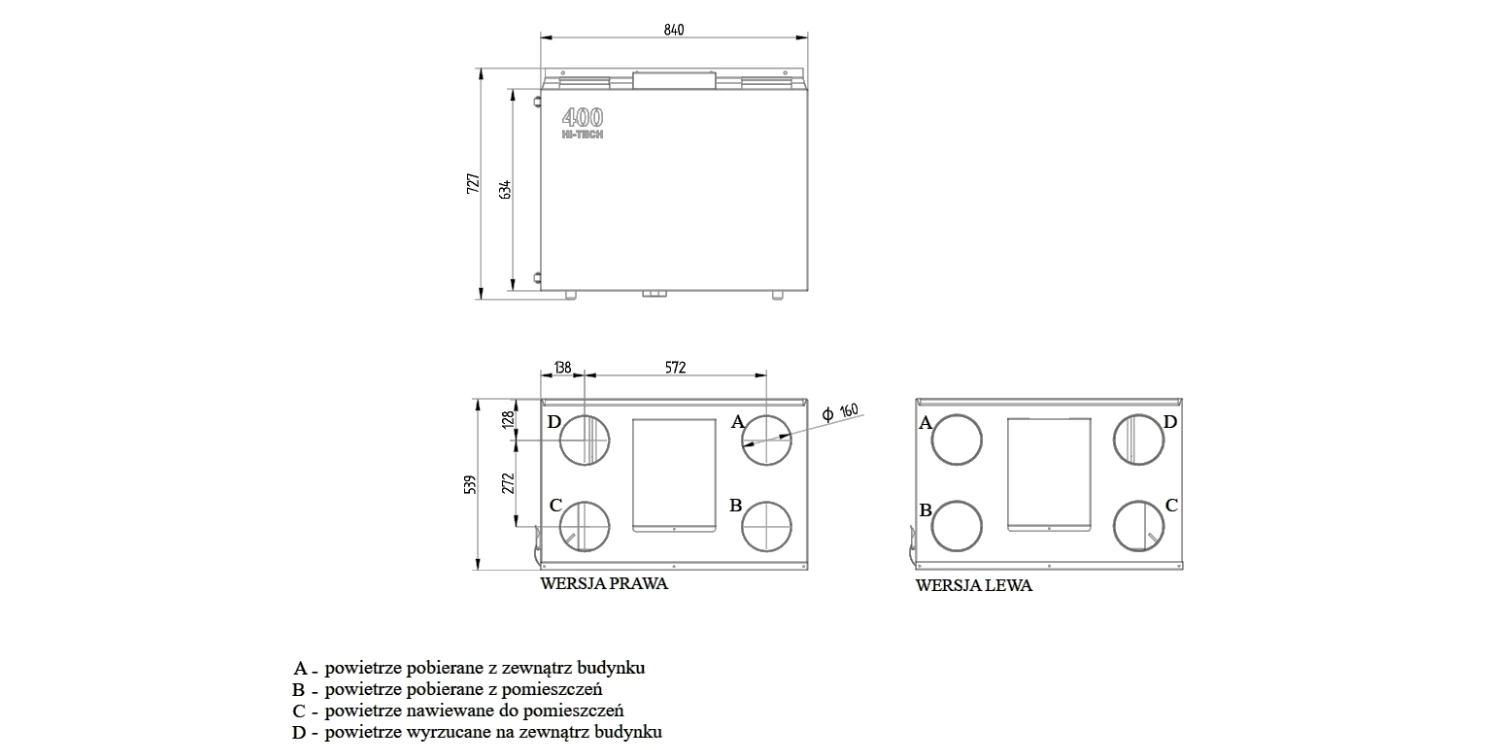 Rekuperator Wanas 400V HI-TECH Centrala wentylacyjna - 400 m3/h pol_pl_Rekuperator-Wanas-415V-HI-TECH-Centrala-wentylacyjna-6339_5