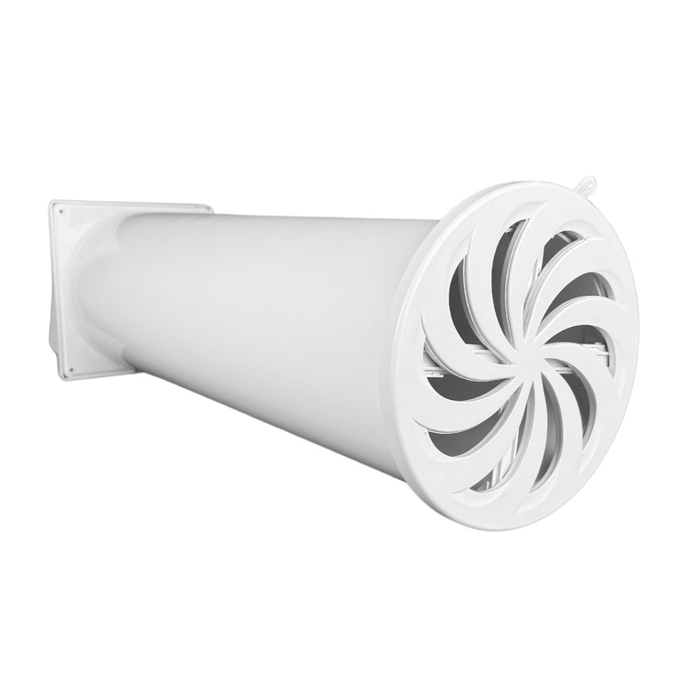 Zestaw wentylacyjny przez ścianę: kratka + rura 50cm + wylot powietrza fi150