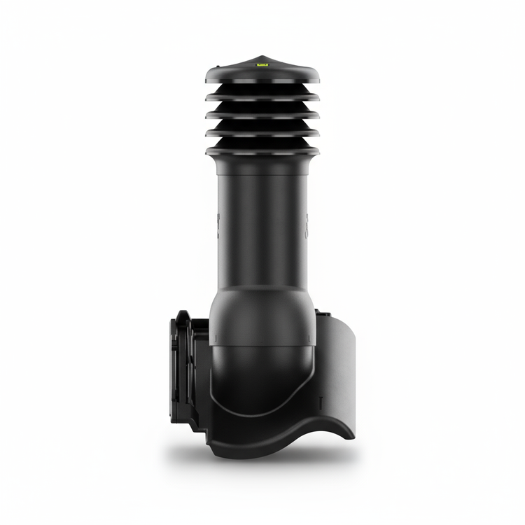 Kominek wentylacyjny do dachówki MILANO CZARNY MAT fi150