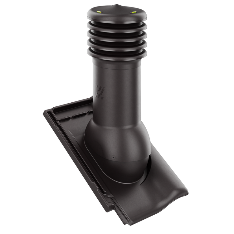 Kominek wentylacyjny do dachówki RUBIN 9V TEKOWY GLAZURA fi125