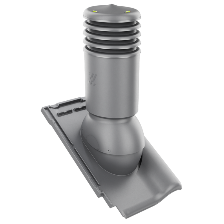 Kominek wentylacyjny IZOLOWANY do dachówki ALEGRA 9 SZARY fi125