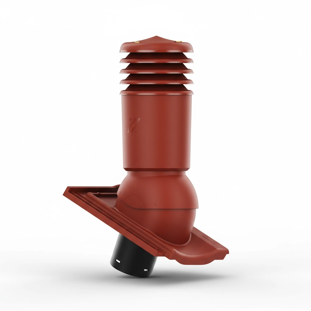 Kominek wentylacyjny do dachówki ALEGRA 9 CZARNA ANGOBA SZLACHETNA fi125 pol_pl_Kominek-wentylacyjny-WYRZUTNIA-do-pokryc-plaskich-BRAZOWY-fi125-6736_2