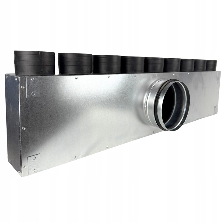 Rozdzielacz wentylacyjny skrzynka rozdzielcza 9x75 fi 160 REKUPERACJA fi75