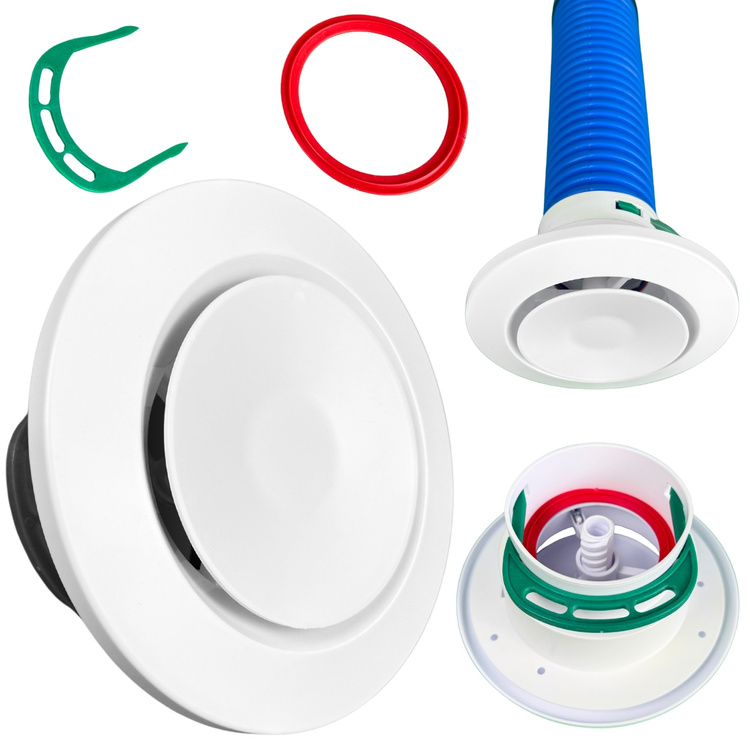 Anemostat nawiewny Awenta VAN fi75 biały