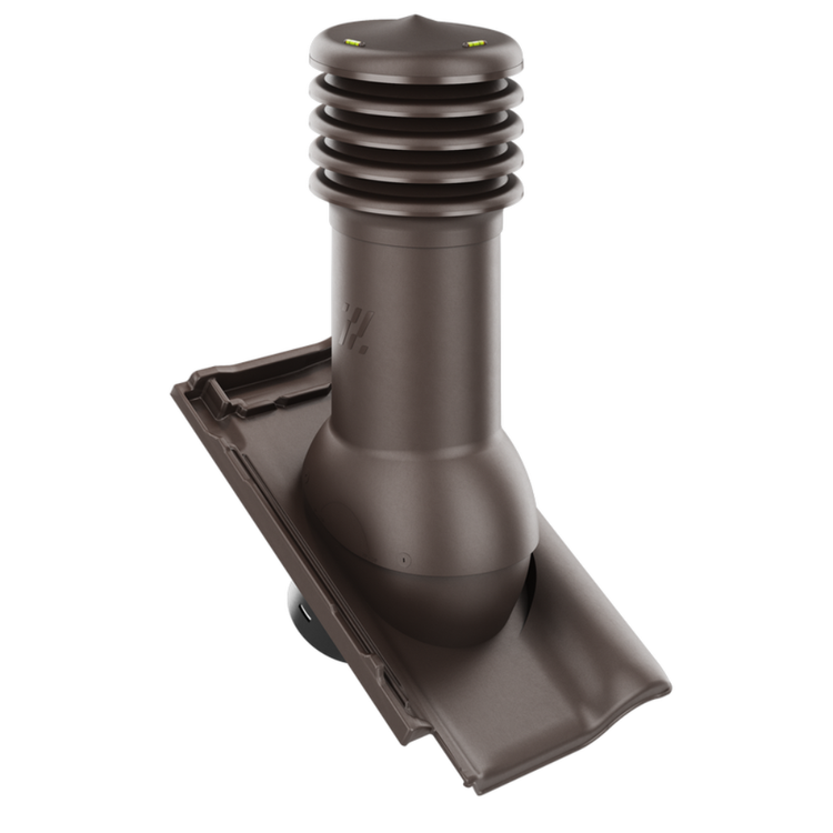 Kominek wentylacyjny do dachówki PIEMONT BRĄZOWA ANGOBA/JESIENNY LIŚĆ fi125