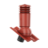 Kominek wentylacyjny IZOLOWANY do dachówki CELTYCKA CIEMNOCZERWONY fi125