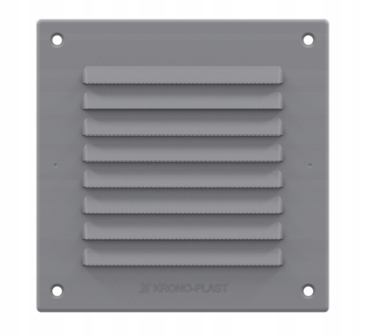 Kratka wentylacyjna z siatką 14x14 / 17x17 Szara