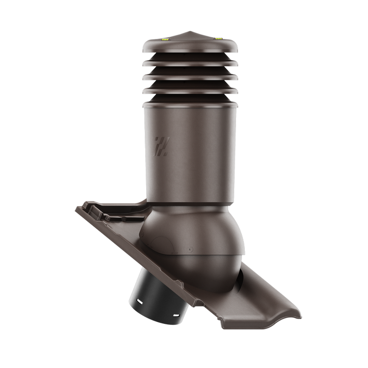 Kominek wentylacyjny IZOLOWANY do dachówki PIEMONT BRĄZOWA ANGOBA/JESIENNY LIŚĆ fi150