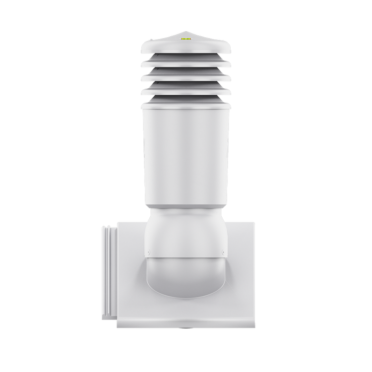 Kominek wentylacyjny IZOLOWANY do dachówki KAPSTADT JASNOSZARY fi150