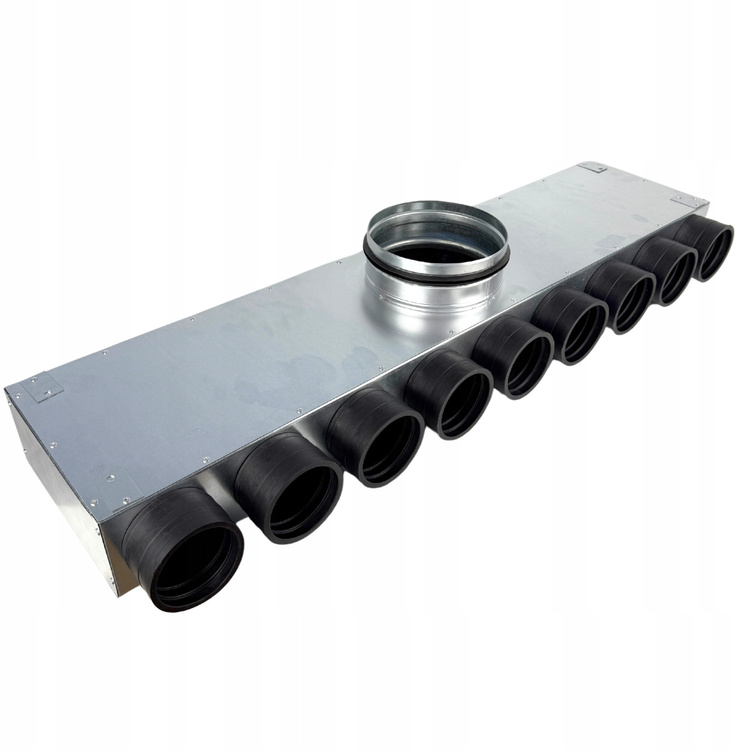 Rozdzielacz wentylacyjny skrzynka rozdzielcza 9x75 fi 160 REKUPERACJA fi75