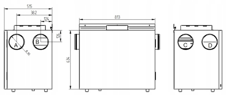 Rekuperator Wanas 415V HI-TECH Centrala wentylacyjna