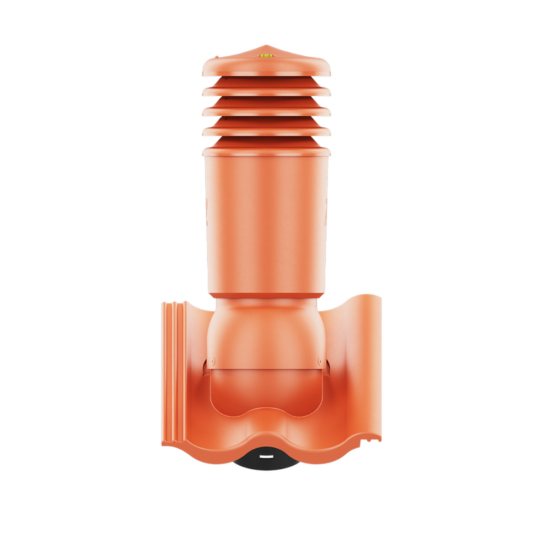 Kominek wentylacyjny IZOLOWANY do dachówki PALEMA CEGLASTY/MIEDZIANY/KASZTANOWY fi125