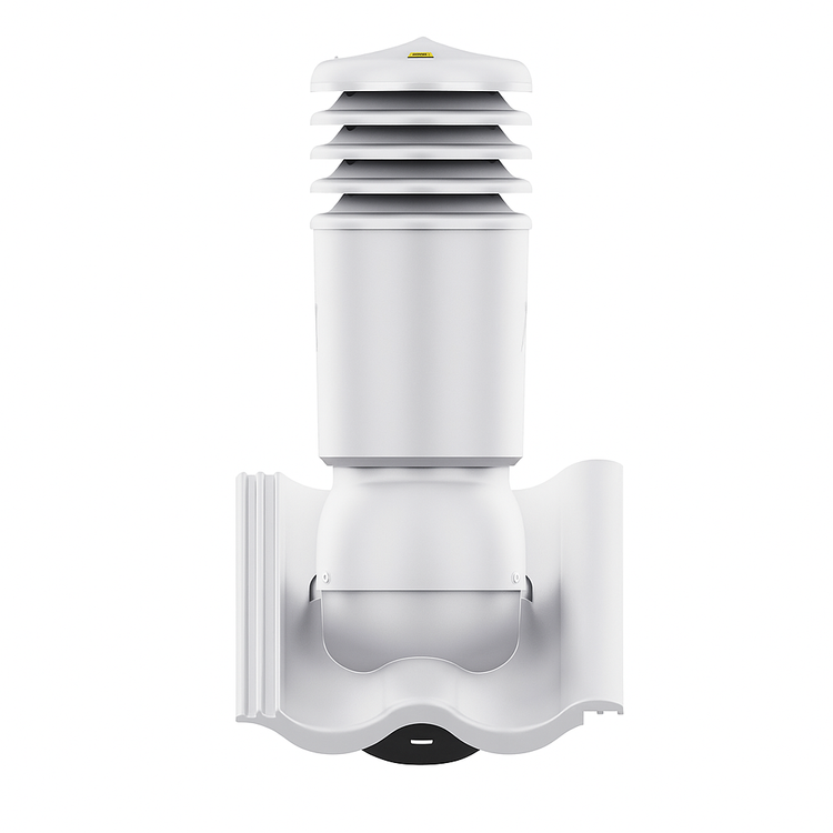 Kominek wentylacyjny IZOLOWANY do dachówki PALEMA SZARY fi150