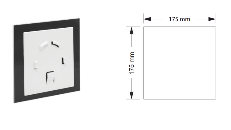 FRONT Panel dRim Szklany Czerwony połysk