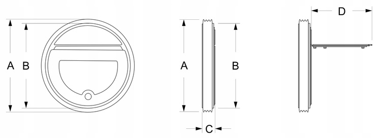 Klapa zwrotna do kanału z magnesem uszczelka 110x55