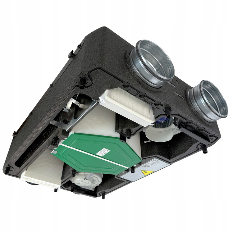 REKUPERATOR Centrala Blauberg Reneo-Fit D 240 - NAGRZEWNICA + EPP + BIAŁY PANEL STERUJĄCY