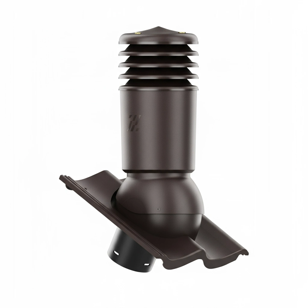 Kominek wentylacyjny do dachówki ALEGRA 9 CZARNA ANGOBA SZLACHETNA fi125 pol_pl_Kominek-wentylacyjny-WYRZUTNIA-do-pokryc-plaskich-BRAZOWY-fi125-6736_2