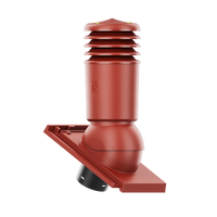 Kominek wentylacyjny IZOLOWANY do dachówki DOMINO CZERWIEŃ WINNA fi125