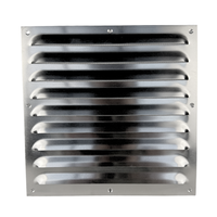 Kratka Osłonka wentylacyjna prostokątna Z SIATKĄ aluminiowa NWM 250 250x247 mm