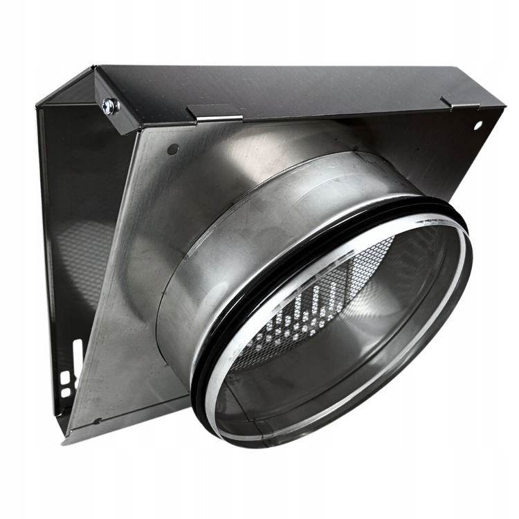 Czerpnia powietrza ścienna kratka wentylacyjna fi 180 kolor: INOX