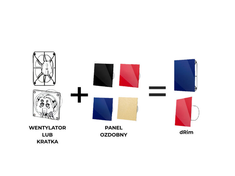 FRONT Panel dRim PLEXI Czerwony