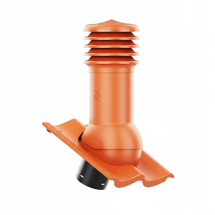 Kominek wentylacyjny do dachówki GOTEBORG PLANAR/DURATOP CZERWONA fi150