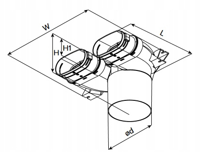 SKRZYNKA ROZPRĘŻNA REKUPERACJA SYSTEM OWALNY FLAT 2X52/125MM