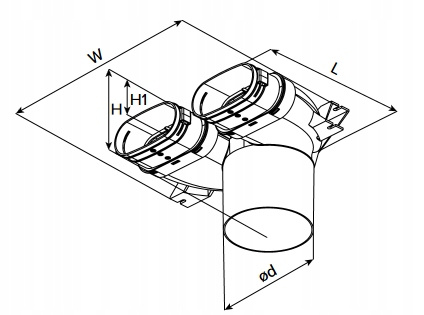 SKRZYNKA ROZPRĘŻNA REKUPERACJA SYSTEM OWALNY FLAT 2x52 / 125mm