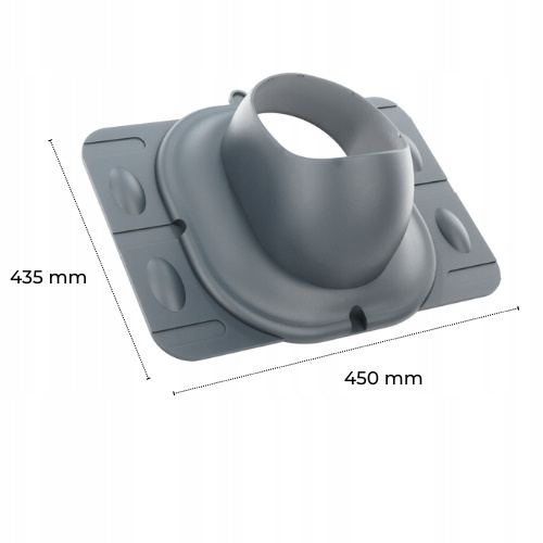 WYRZUTNIA DACHOWA IZOLOWANA kominek wentylacyjny UNIWERSALNY RAL9005 fi200