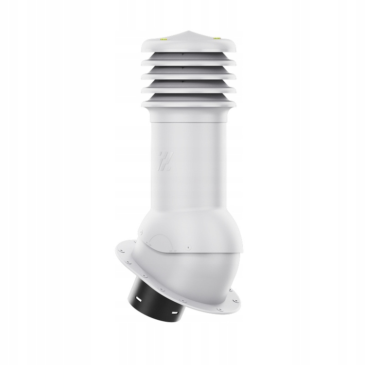 Kominek wentylacyjny WYRZUTNIA do pokryć płaskich JASNOSZARY fi125