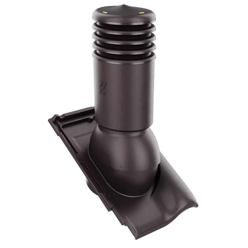 Kominek wentylacyjny do dachówki ALEGRA 9 CZARNA ANGOBA SZLACHETNA fi125 pol_pl_Kominek-wentylacyjny-WYRZUTNIA-do-pokryc-plaskich-BRAZOWY-fi125-6736_1