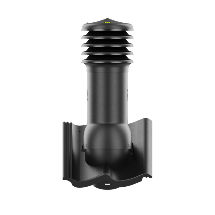 Kominek wentylacyjny do dachówki BAŁTYCKA/IKAST/SKAGEN CZARNY fi125