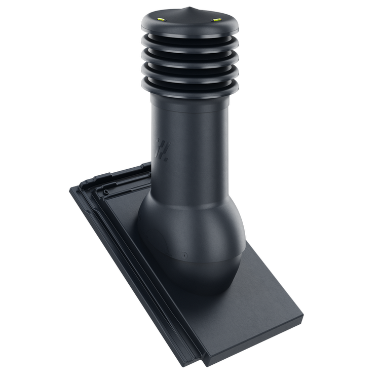 Kominek wentylacyjny do dachówki OREA 9 SZARA/ANTRACYTOWA ANGOBA fi150