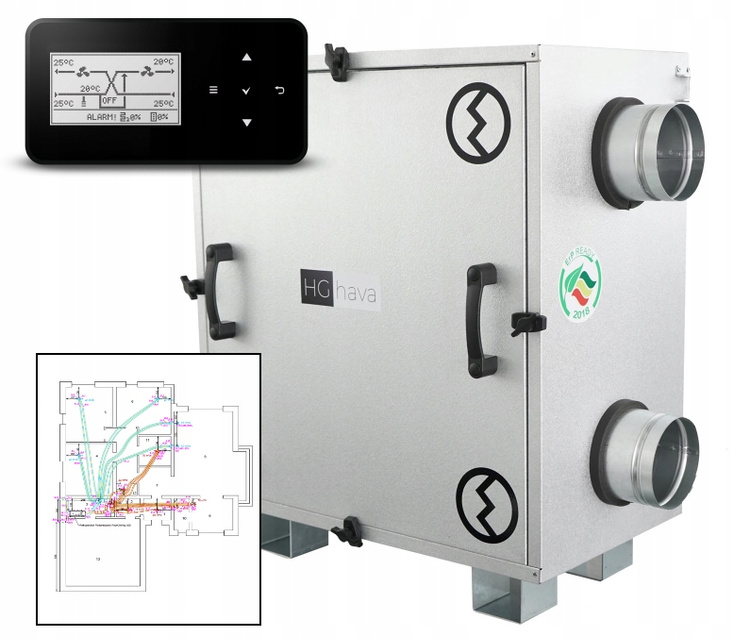 Rekuperator HAVA Mini z Nagrzewnicą wstępną