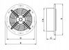 Wentylator przemysłowy ścienny 2330m3/h aRos 300